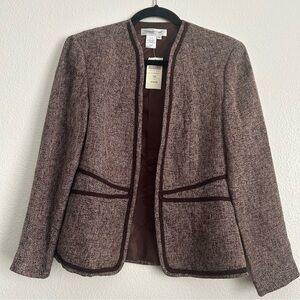 Coldwater Creek Brown Rayon Blazer